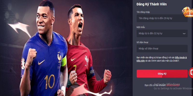 Đăng Ký Dabet – Thao Tác Tạo Tài Khoản Mới Trong 3 Bước