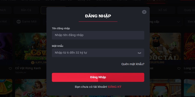 Đăng nhập Dabet có thể thực hiện dễ dàng trên web và app