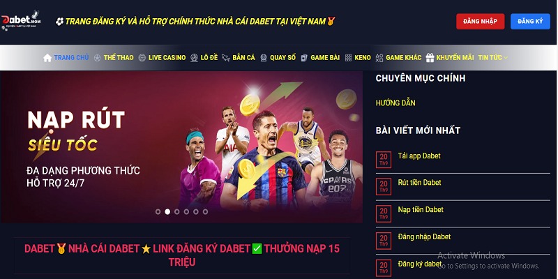 Dabet.mom là website đại diện thương hiệu nhà cái Dabet tại Việt Nam