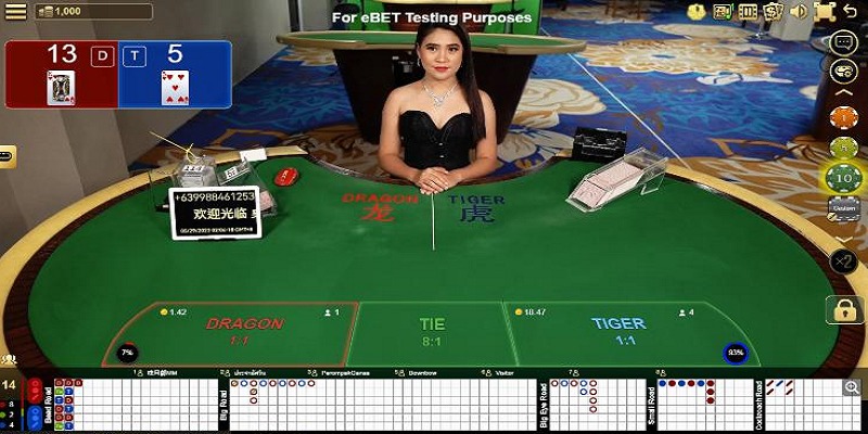 Các tựa game tại Ebet được điều phối bởi Dealer xinh đẹp