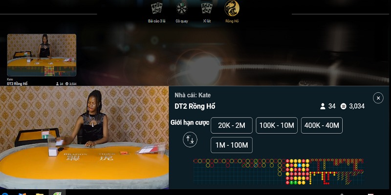 Tựa game Rồng Hổ với lối chơi minh bạch, trả thưởng công bằng