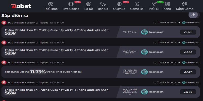 Hàng loạt trò chơi đình đám quy tụ tại sảnh IM-Play Dabet