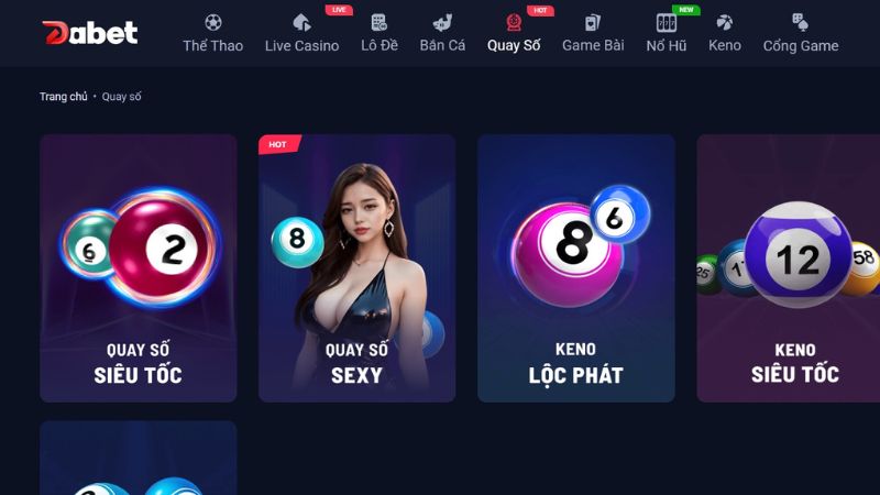 Giới thiệu về sản phẩm quay số dabet
