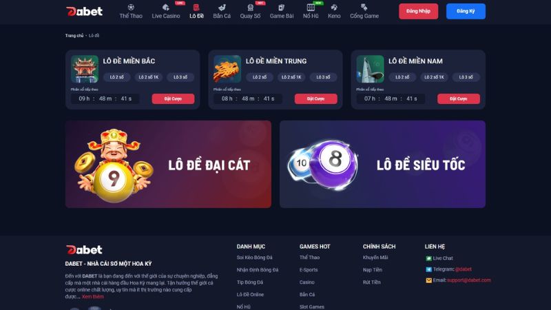 Giới thiệu về lô đề dabet