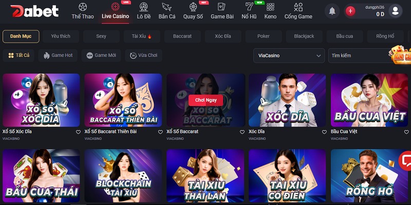 Via Casino Live cung cấp kho trò chơi xu hướng, hot trên thị trường