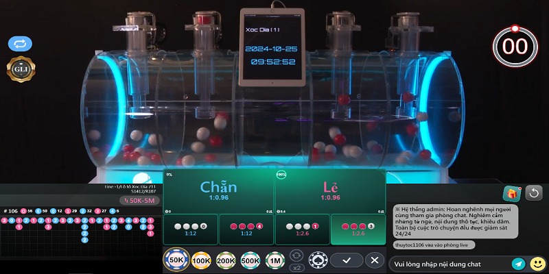 Game tài xỉu tại sảnh Via Casino Live Dabet