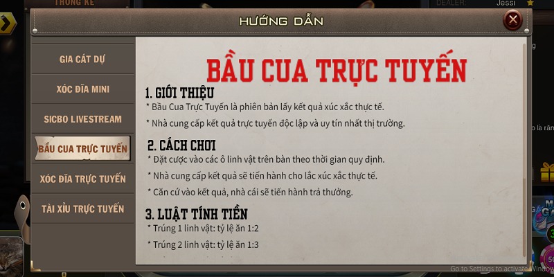 Bầu Cua Sexy có quy tắc chơi đơn giản như phiên bản truyền thống