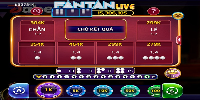 Fantan Live cung cấp nhiều cửa đặt cược với mức thưởng hấp dẫn