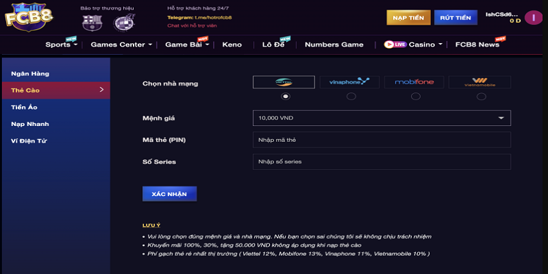 Nạp Tiền FC88 – Trải Nghiệm Đỉnh Cao Với Một Phút Thao Tác