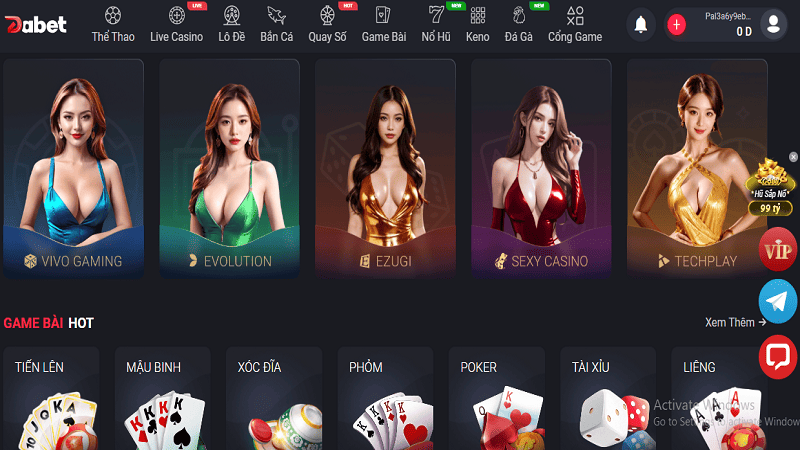 Dabet là điểm đến lý tưởng cho tân binh lẫn cao thủ